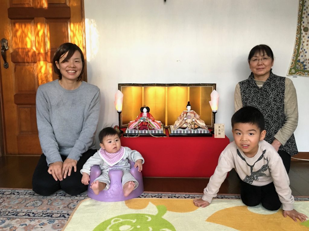 ひな人形　収納飾り　親王