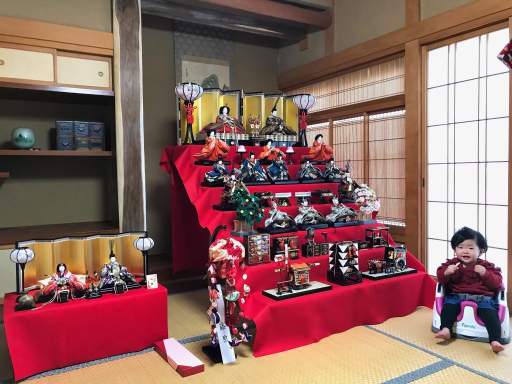ひな人形　収納飾り　親王