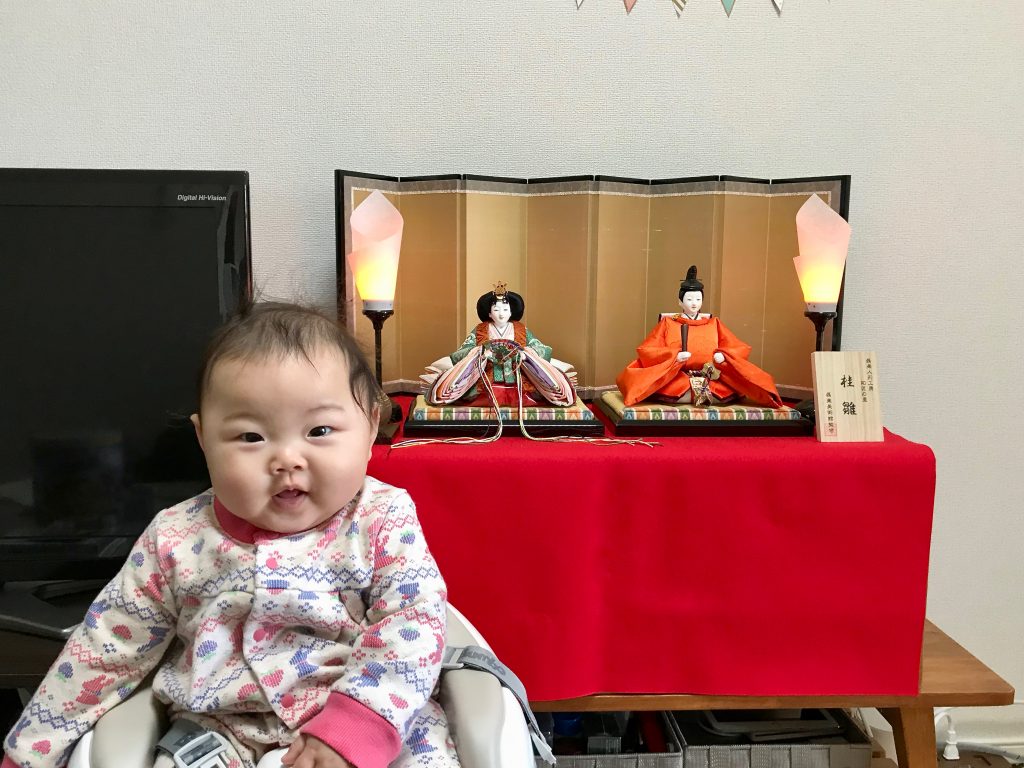 ひな人形　収納飾り