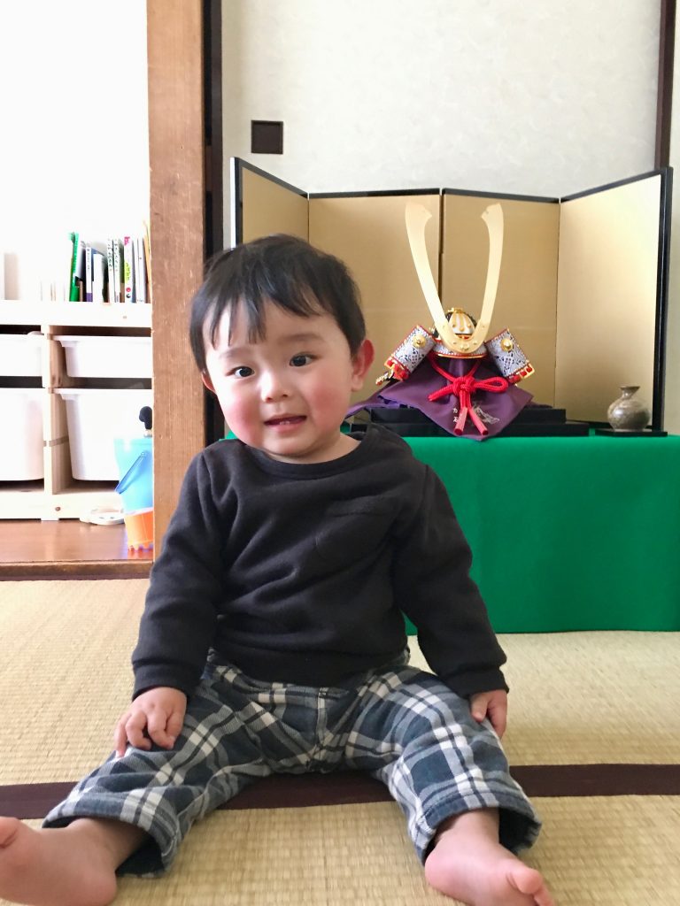 五月人形　端午の節句　兜　力石甲人　初節句　