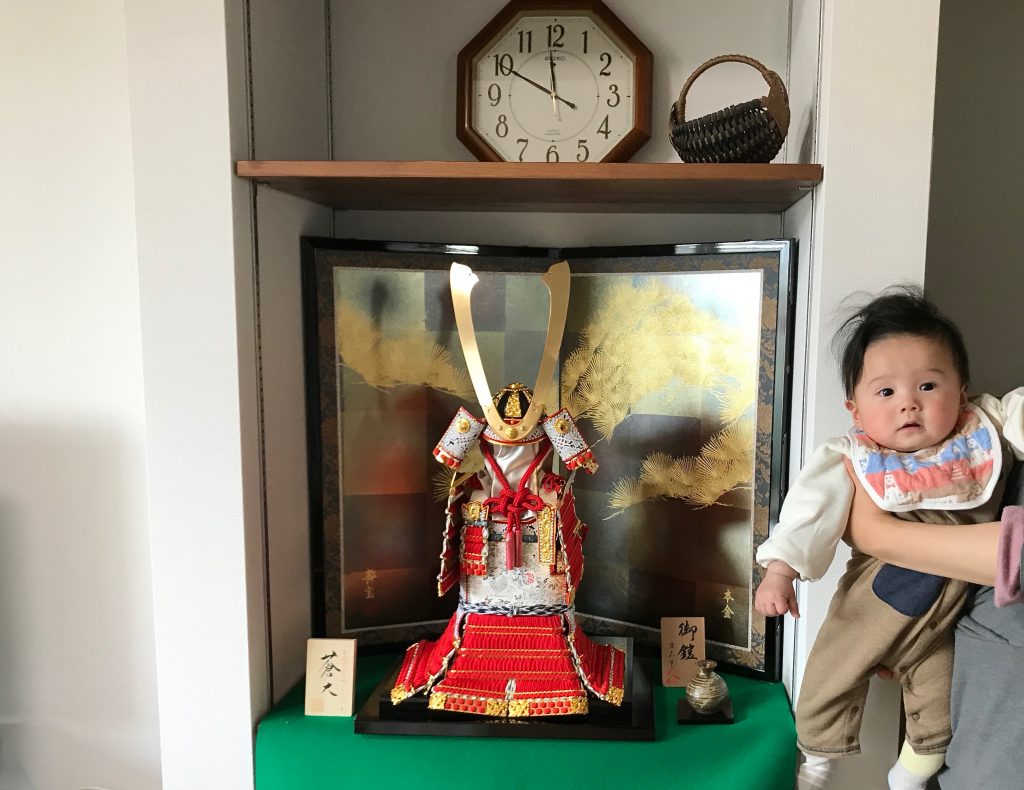 五月人形　端午の節句　鎧　力石甲人　初節句　