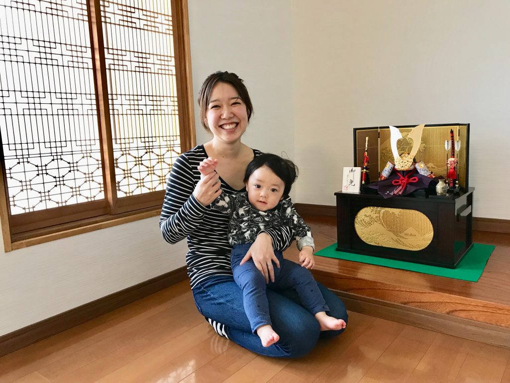 五月人形　端午の節句　兜　力石甲人　初節句　収納飾り