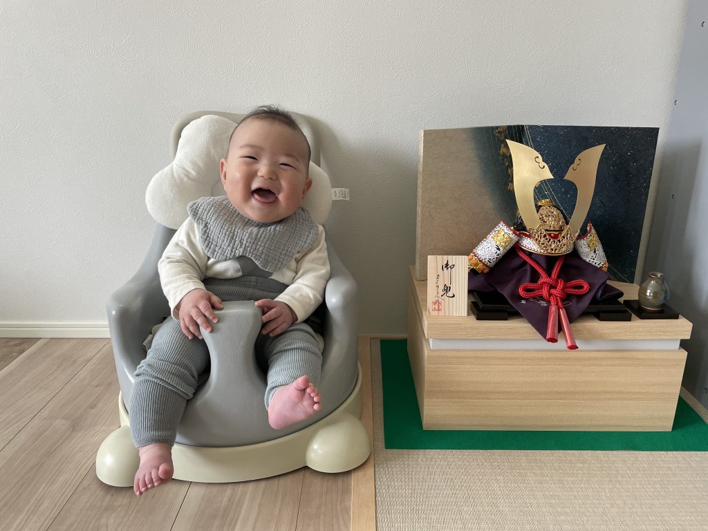 長野市　橙矢くんの兜♫