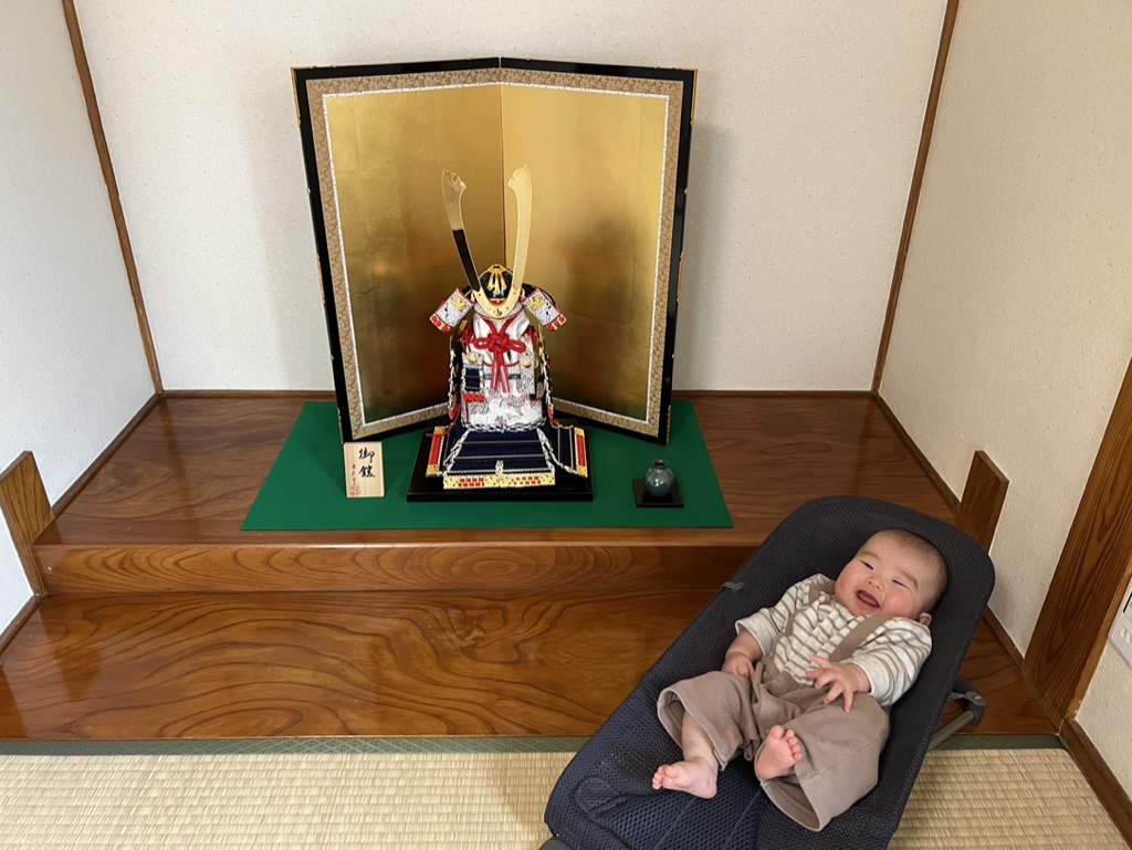 上田市　律弥くんの大鎧♫