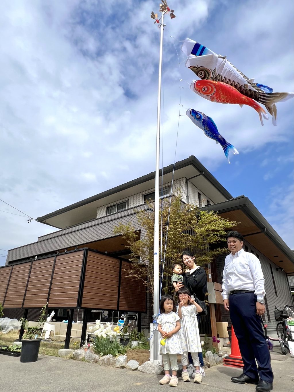 長野市　琉生くんの鯉のぼり♫